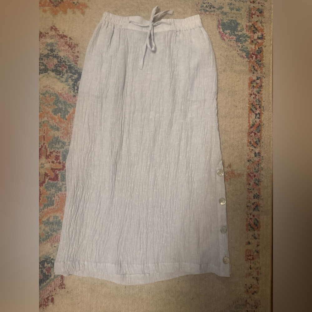 100% Linen Maxi Skirt - size M #linen, # skirt